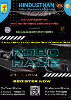 ROBO RACE 2024 Robotics Event Poster